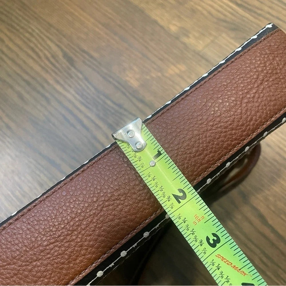 EUC Fossil Evie Crossbody Bag Black/White - Picture 11 of 16